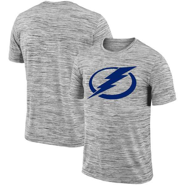 Tampa Bay Lightning 2018 Heathered Black Sideline Legend Velocity Travel Performance T-Shirt,We sell and wholesale Tampa Bay Lightning 2018 Heathered Black Sideline Legend Velocity Travel Performance T-Shirt on line form chian!